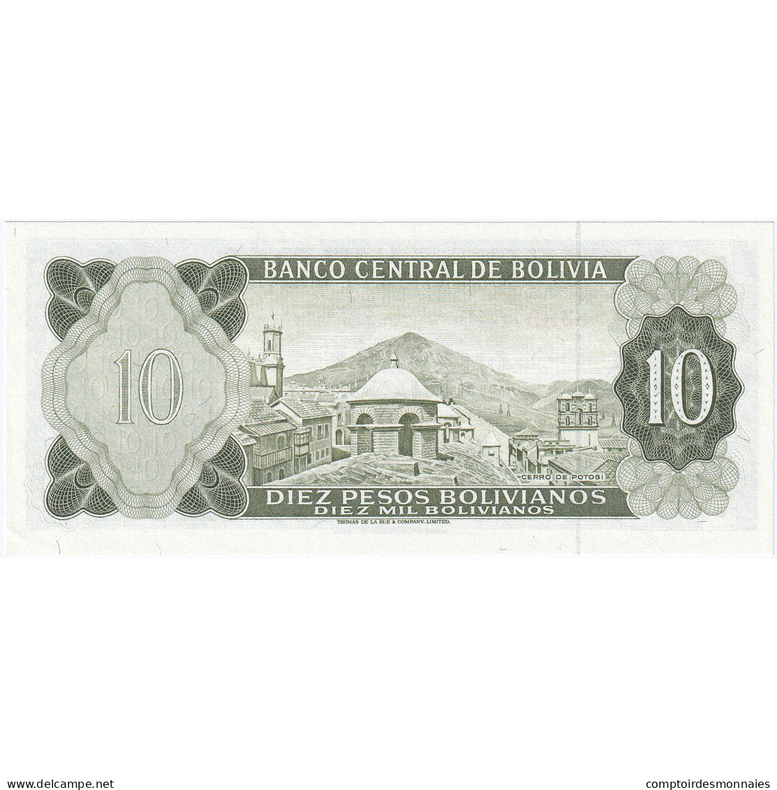 Bolivie, 10 Pesos Bolivianos, L.1962, 1962-07-13, KM:154a, NEUF - Bolivië