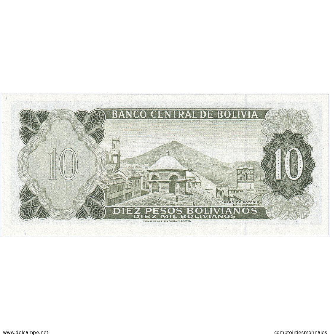 Bolivie, 10 Pesos Bolivianos, L.1962, 1962-07-13, KM:154a, NEUF - Bolivia