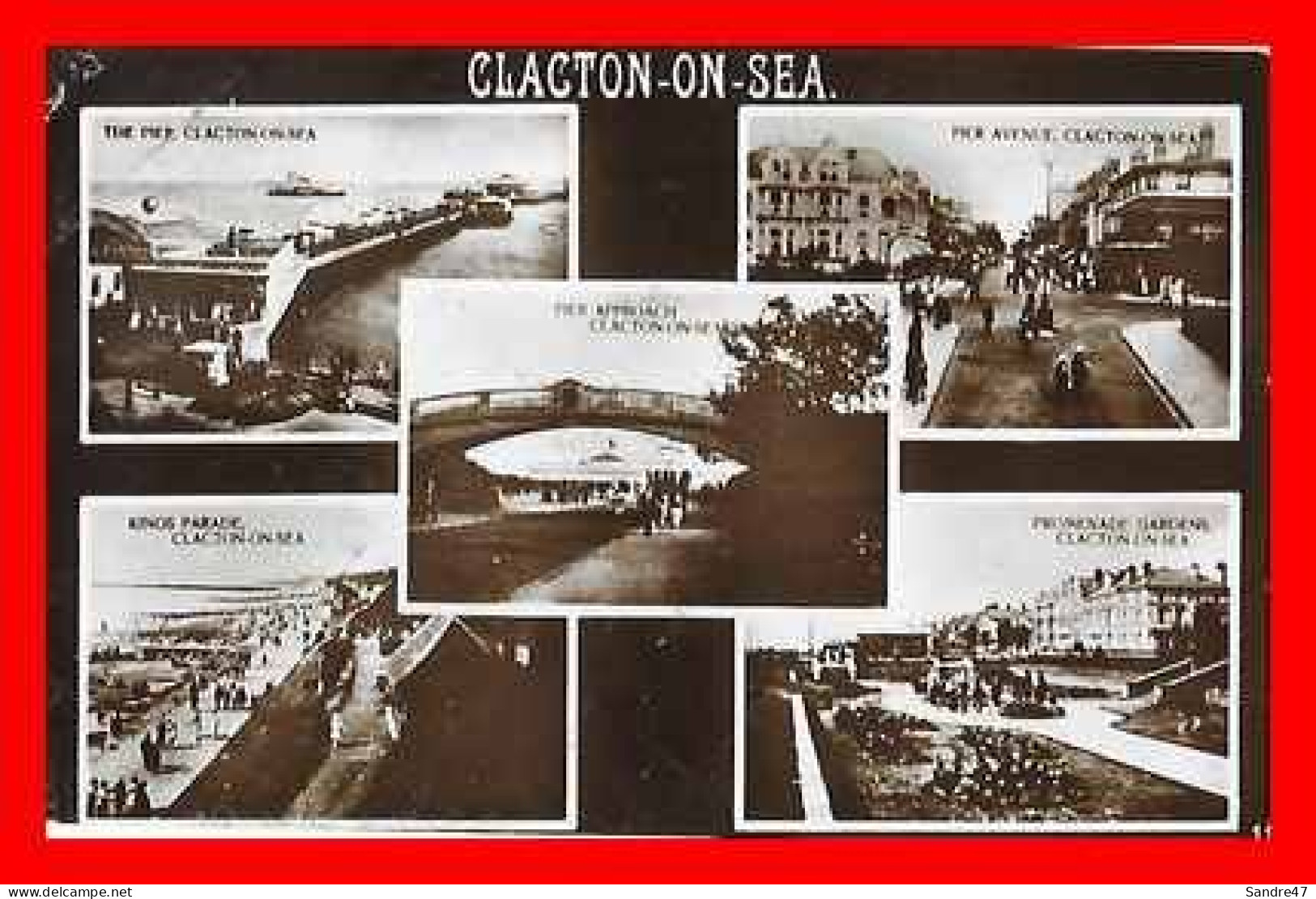 CPA CLACTON On SEA (Angleterre)  Multivues...*485 - Clacton On Sea