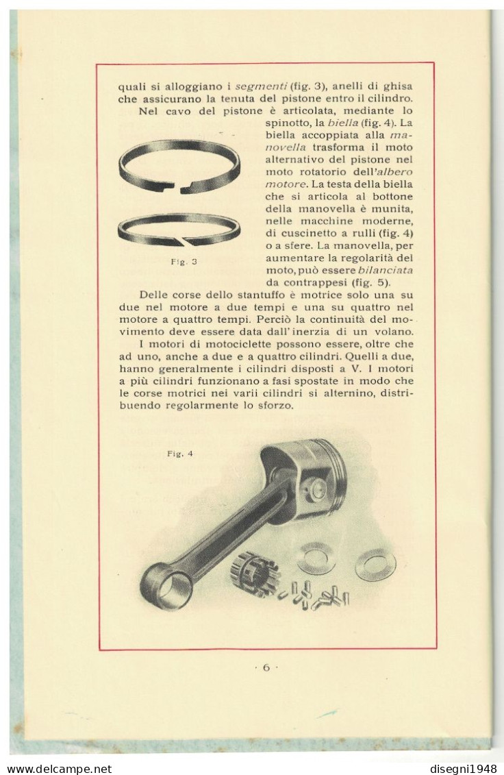 12525 "COME SI LUBRIFICA LA MOTOCICLETTA - SOCIETA' NAFTA - GENOVA"  OPUSCOLO ORIG. - Otros & Sin Clasificación