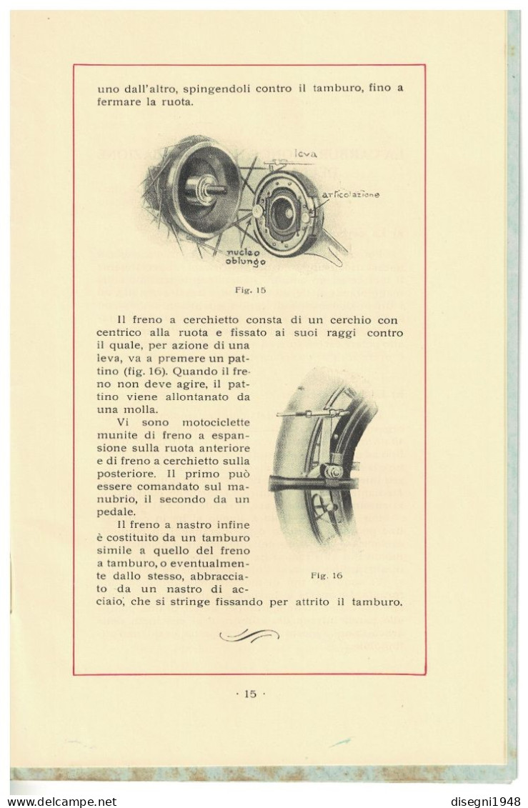 12525 "COME SI LUBRIFICA LA MOTOCICLETTA - SOCIETA' NAFTA - GENOVA"  OPUSCOLO ORIG.