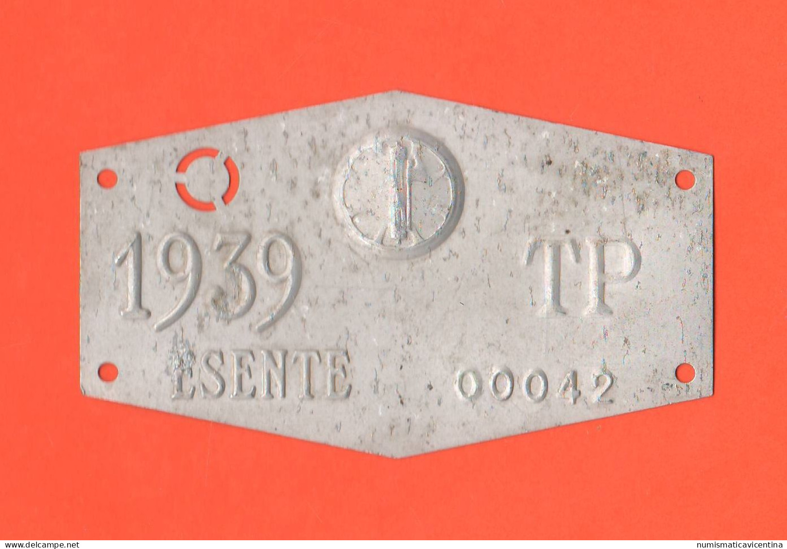 Esenzione Tassa Bollo 1939 Ventennio Fascismo Exemption From Tax Agricultural Vehicles During The Fascist Period - Placas De Matriculación