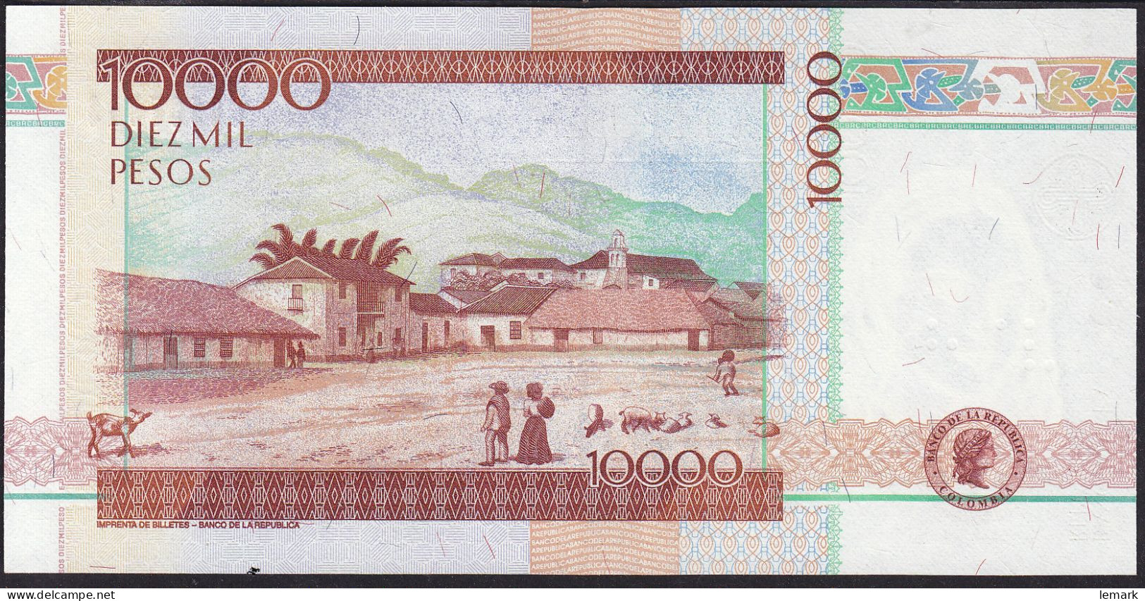 Columbia 10000 Peso 2013 P453q UNC - Colombie