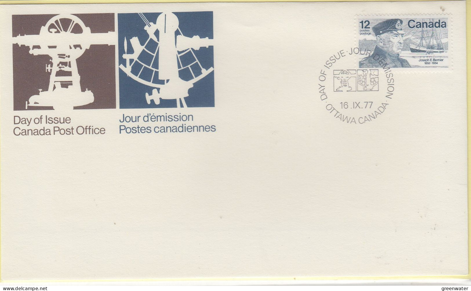 Canada 1977 Joseph E. Bernier 4v  FDC (CN181B) - 1971-1980