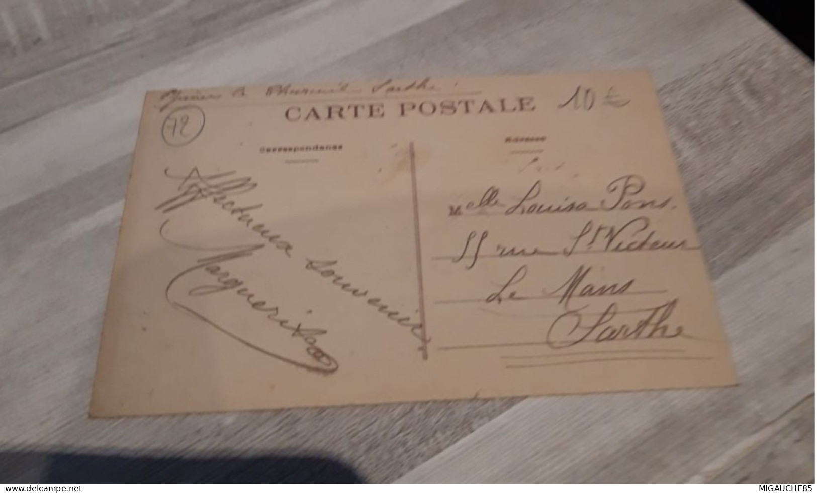 Carte  Postale   LOUE Rue Nationale - Loue