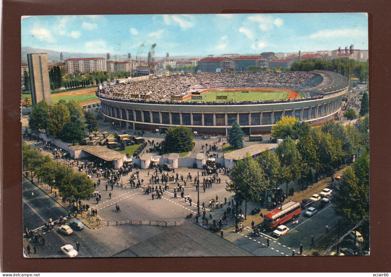 TURIN.Torino. Le Stade Communal. CPM  Année 1964    (Car, Voitures..)EDIT SACAT N° 271 - Stadiums & Sporting Infrastructures