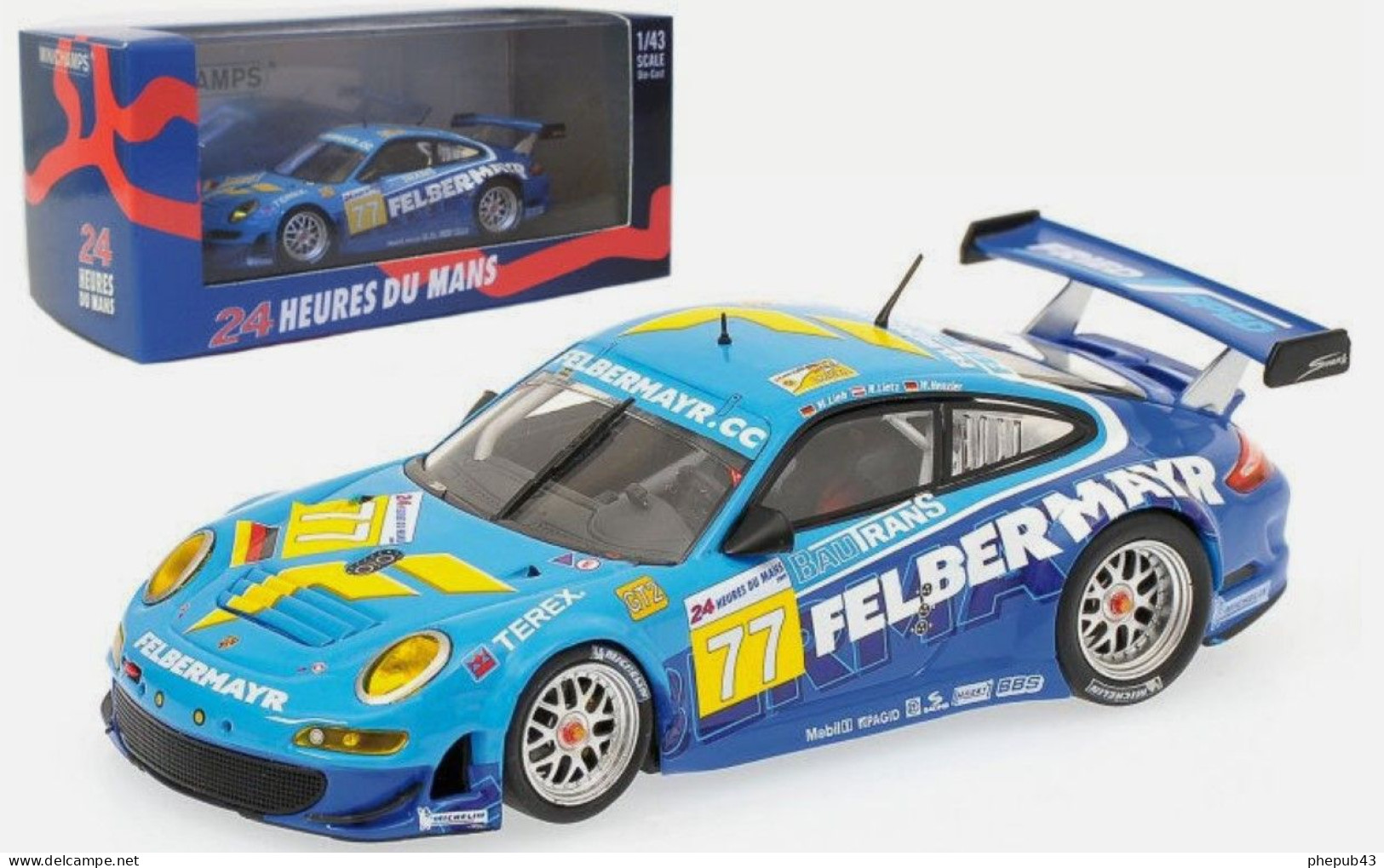 Porsche 911 GT3 RSR - 24h Le Mans 2009 #77 -  Lieb/ietz/Henzler - Minichamps - Minichamps