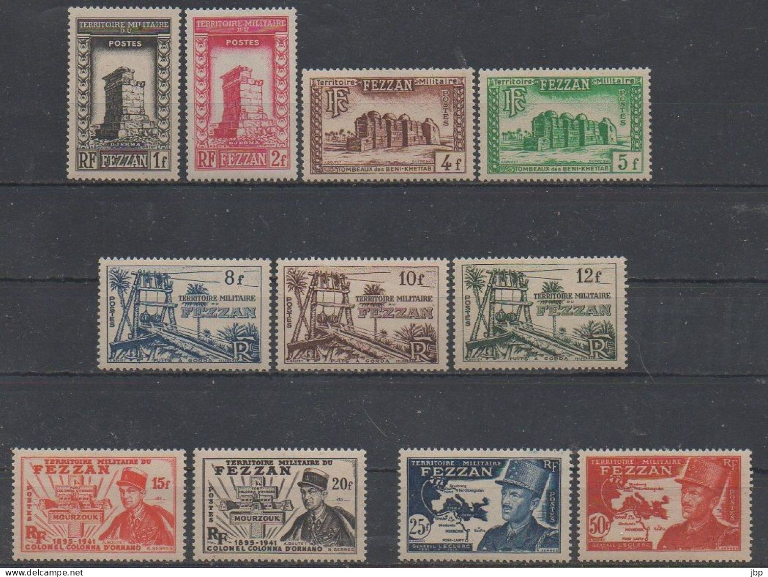 Fezzan Série Complète N°YT 43 à 53 Neufs ** Luxe. - Unused Stamps