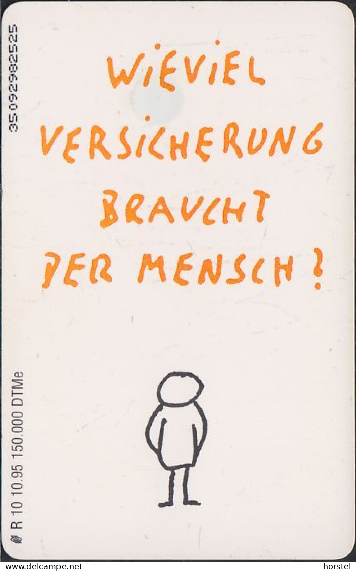 GERMANY R10/95  Kölner Postversicherung 1 - Mensch - Orange - R-Series : Régionales