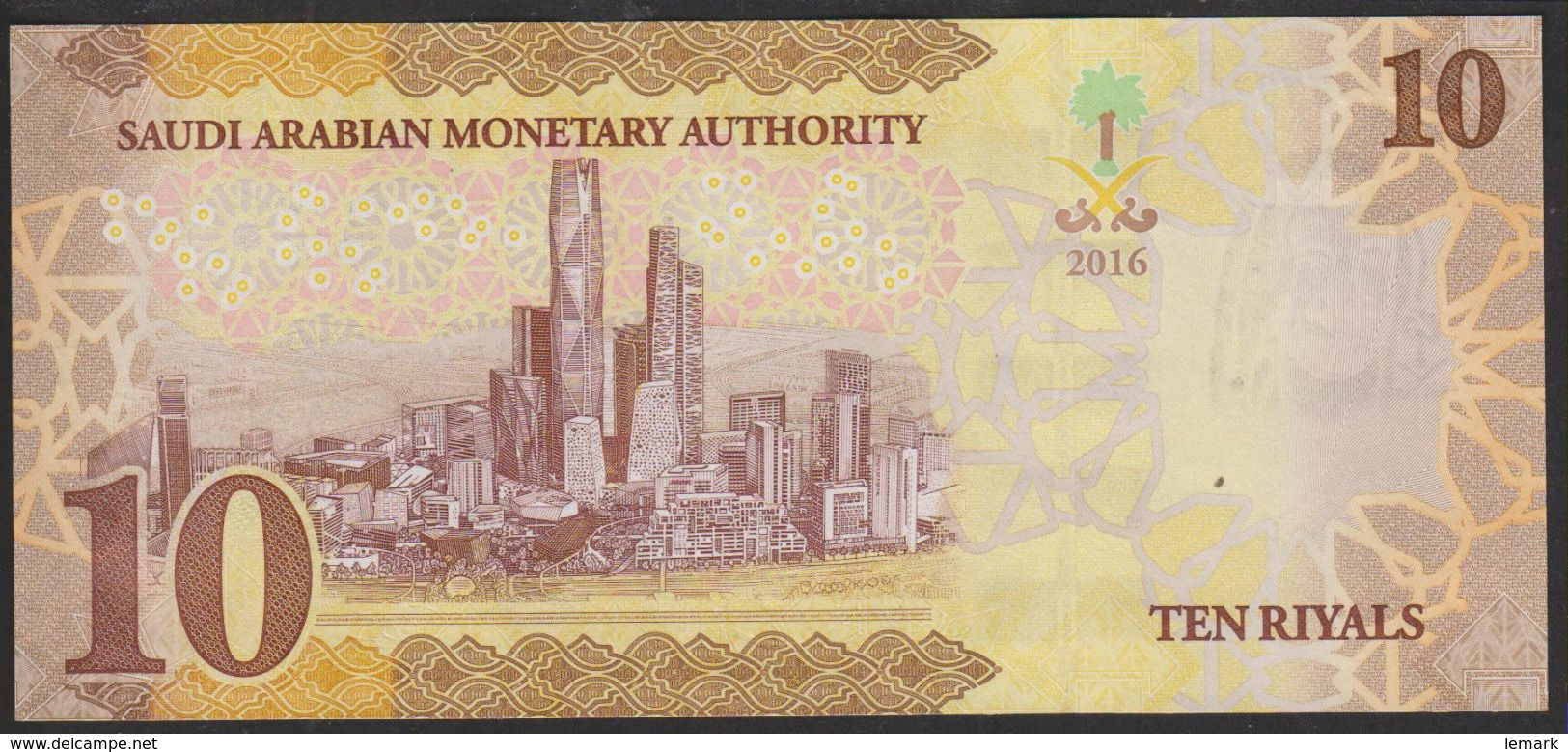 Saudi Arabia 10 Riyals 2017 P39b UNC - Arabie Saoudite