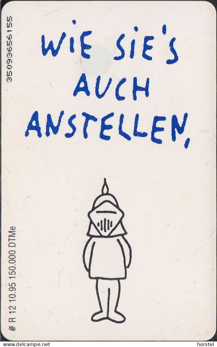 GERMANY R12/95  Kölner Postversicherung 3 - UNITAS - Ritter - Blau - R-Reeksen : Regionaal