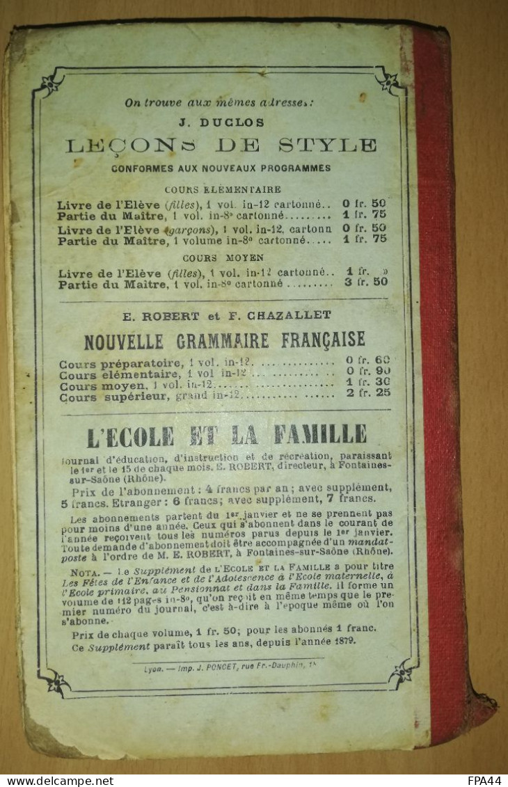 HISTOIRE DE FRANCE DES ECOLES PRIMAIRES  Nouvelle Edition  Par C.S VIATOR - 6-12 Ans
