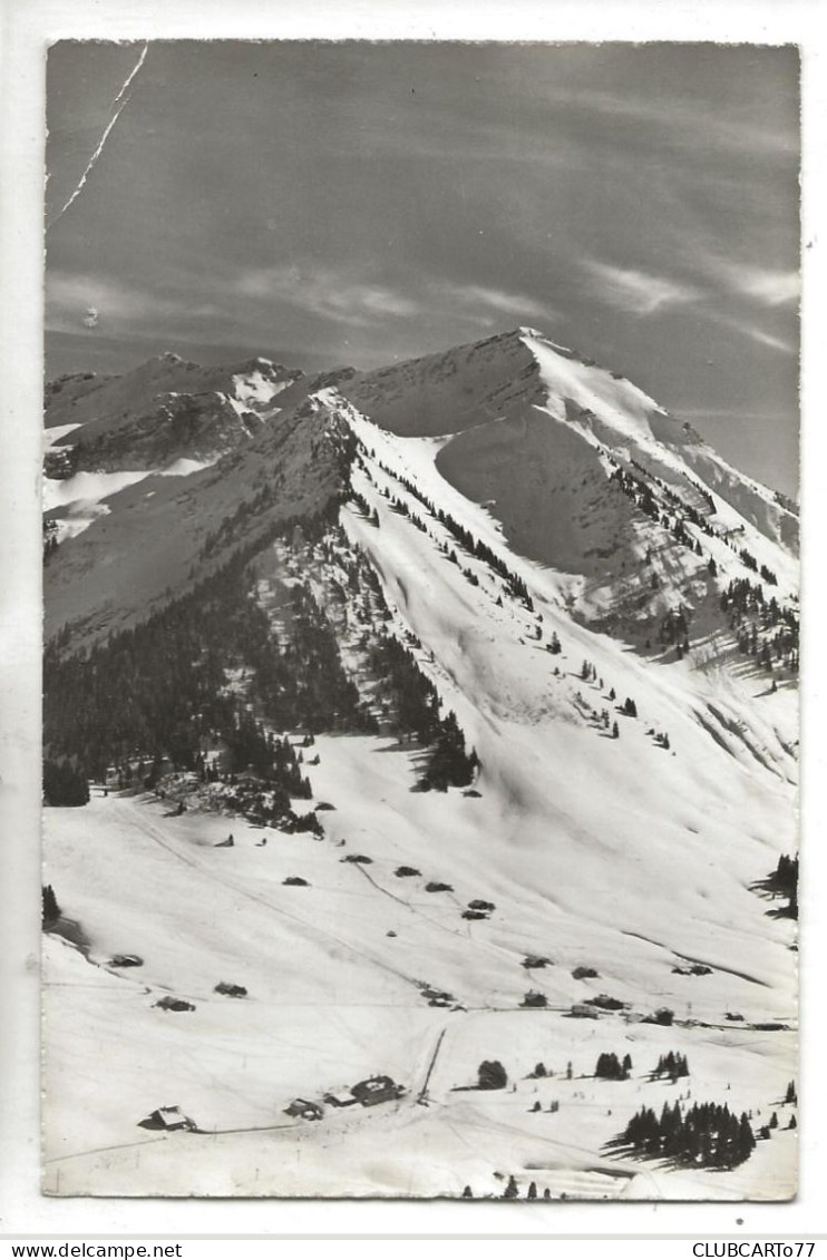 Ormont-Dessous (Suisse, Vaud) : Vue Aérienne Générale Sur Le Col Des Mosses En Hiver 1950 PF. - Ormont-Dessous