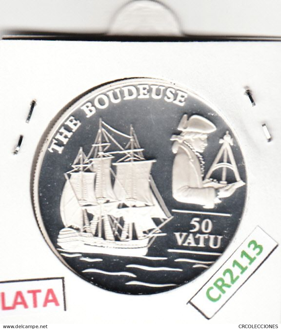 CR2113 MONEDA VANUATU 50 VATU 1993 PLATA - Vanuatu