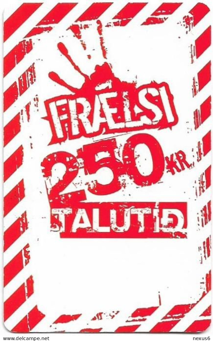 Faroe - Kall Frælsi Talutid, Exp.10.2007, Xxxx Xxxx Xxxx CN., GSM Refill 250Kr., Used - Isole Faroe