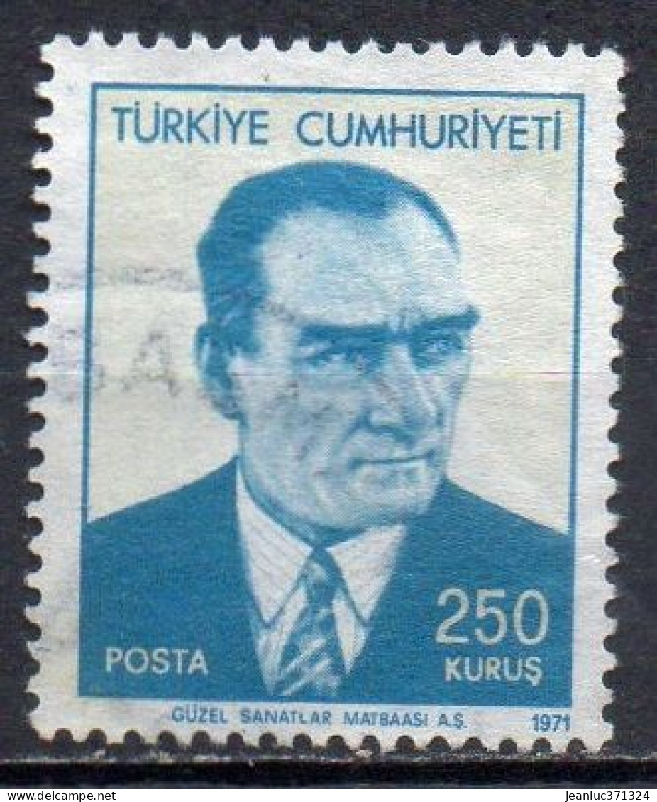 TURQUIE N° 1986 O Y&T 1971 Kemal Atatürk - Usati