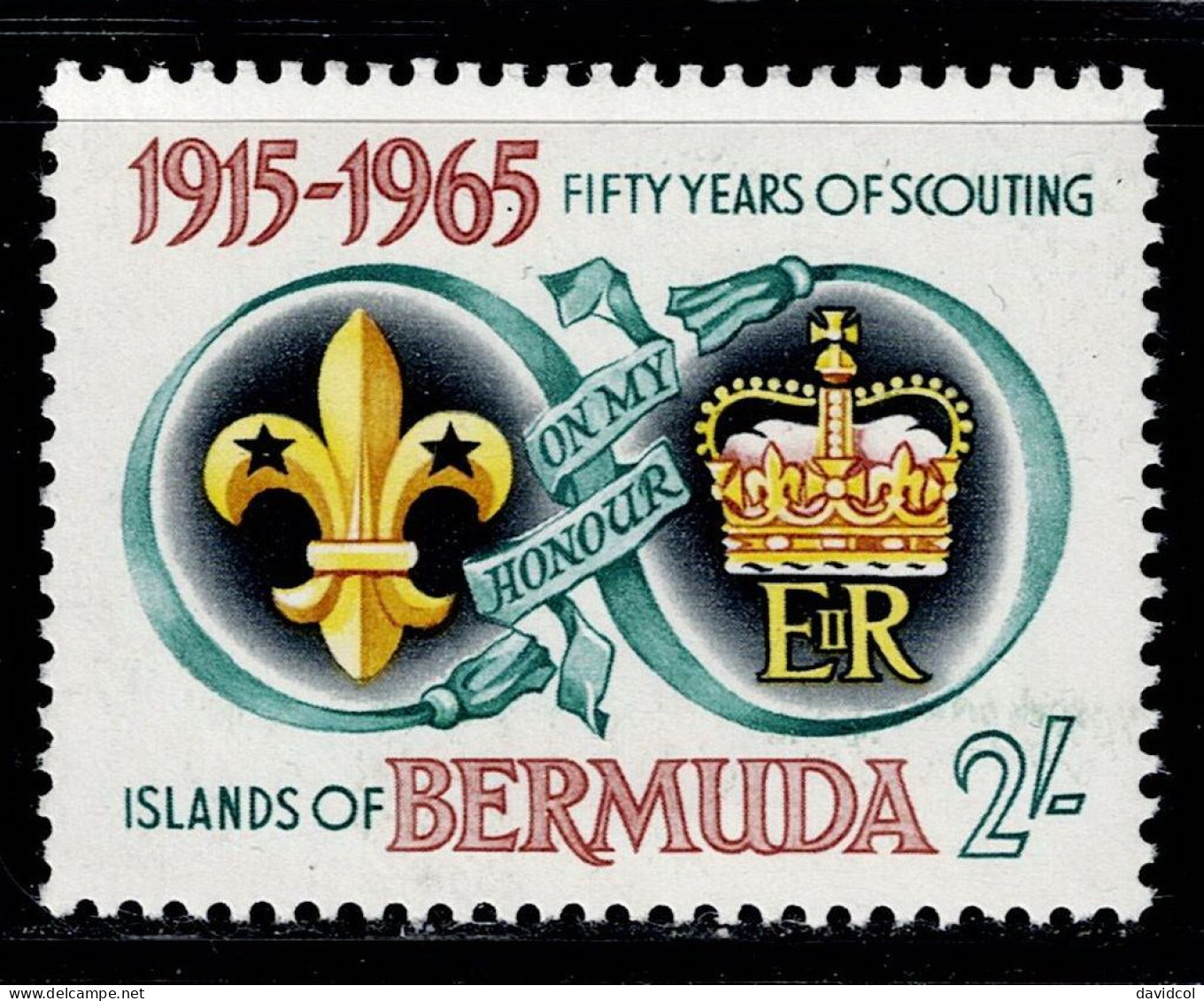 BER-01- BERMUDA - 1965 - SC#:198 - MNH -SCOUTS- - Bermuda