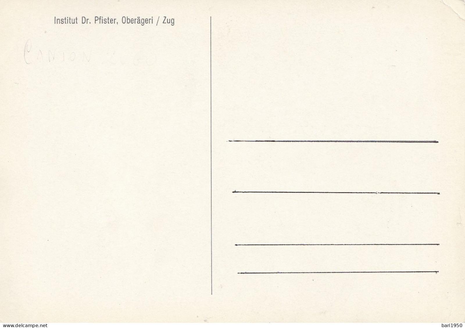 3 Cartoline  Ricordo  - Matura Diplom  Anni  1955/1956/1957  Institut  Dr.Pfister, Oberàgeri  /ZUG - Oberägeri