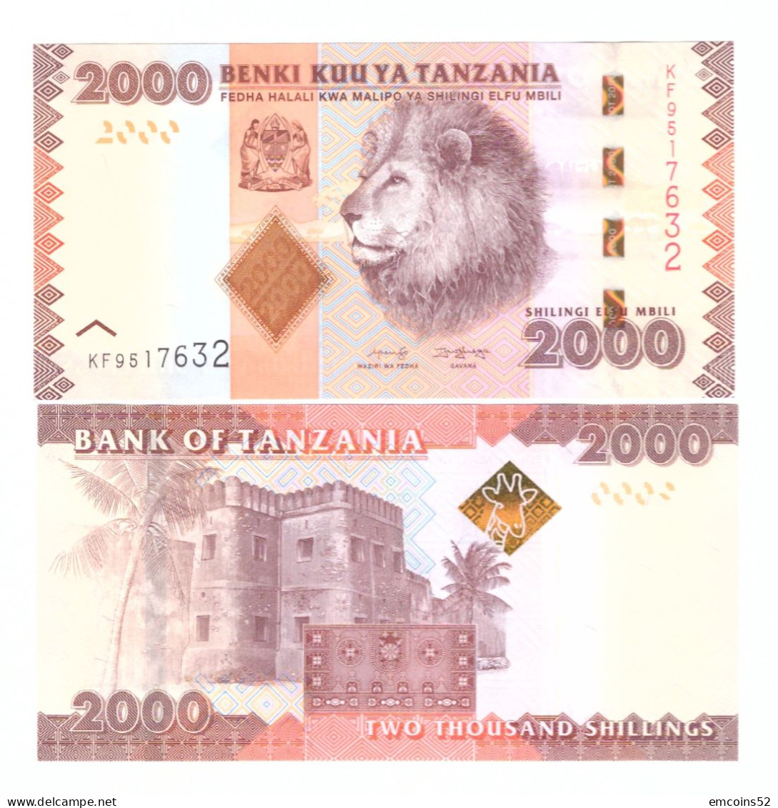 TANZANIA 2000 SHILINGI 2020 P-42c UNC - Tanzanie