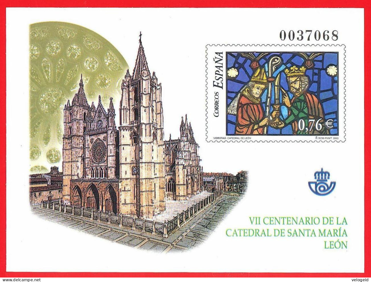 España. Spain. 2002. PO. Vidrieras De La Catedral De Santa Maria. Leon - Vetri & Vetrate