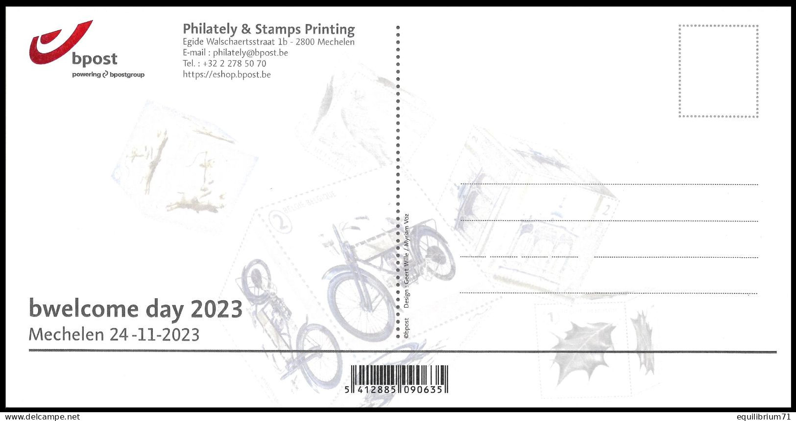 DUOSTAMP/MYSTAMP° - Event Card Bpost - Bwelkome Day 2023 - Lettres & Documents