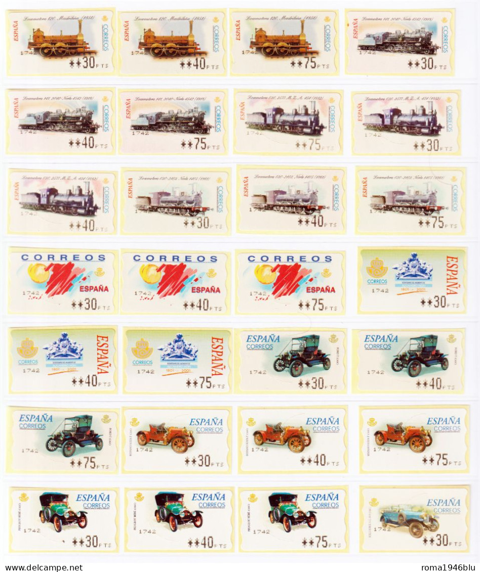 Spagna ATM Collection almost 300 val. **/MNH VF