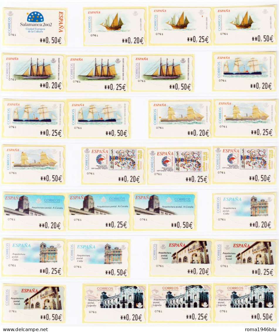 Spagna ATM Collection almost 300 val. **/MNH VF