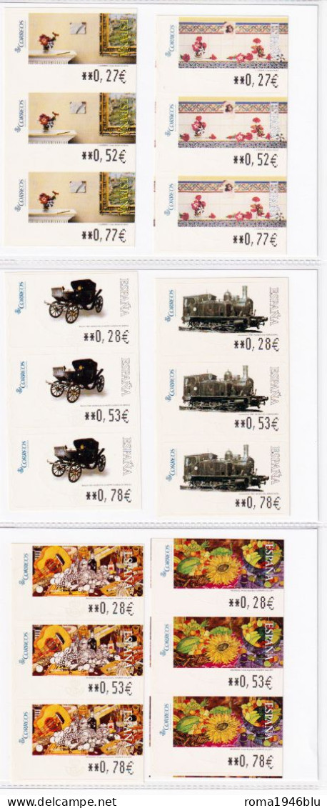 Spagna ATM Collection almost 300 val. **/MNH VF