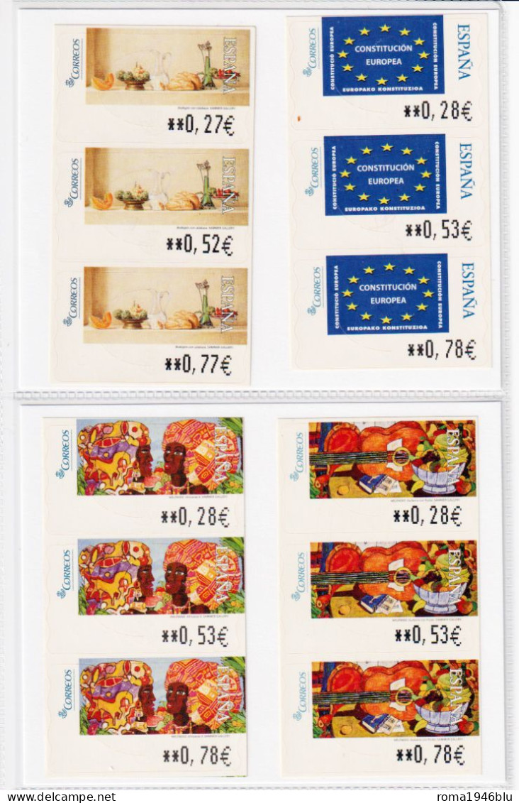 Spagna ATM Collection almost 300 val. **/MNH VF