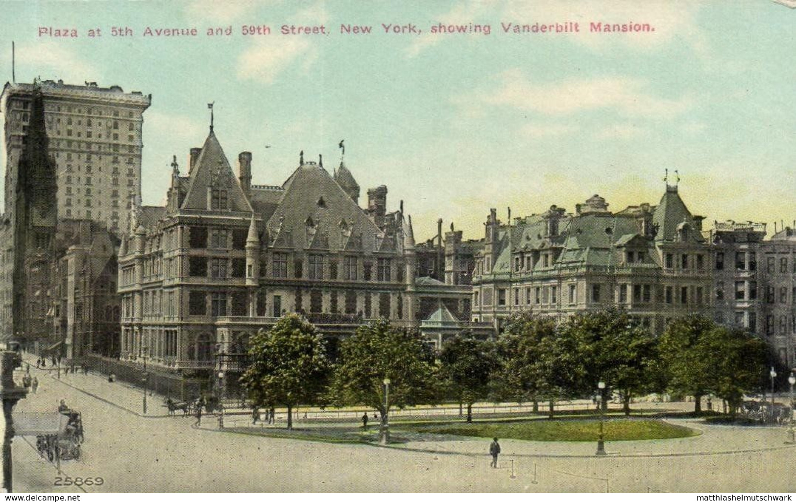 Plaza At 5th Avenue And 59th Street, Showing Vanderbilt Mansion. - Plaatsen & Squares