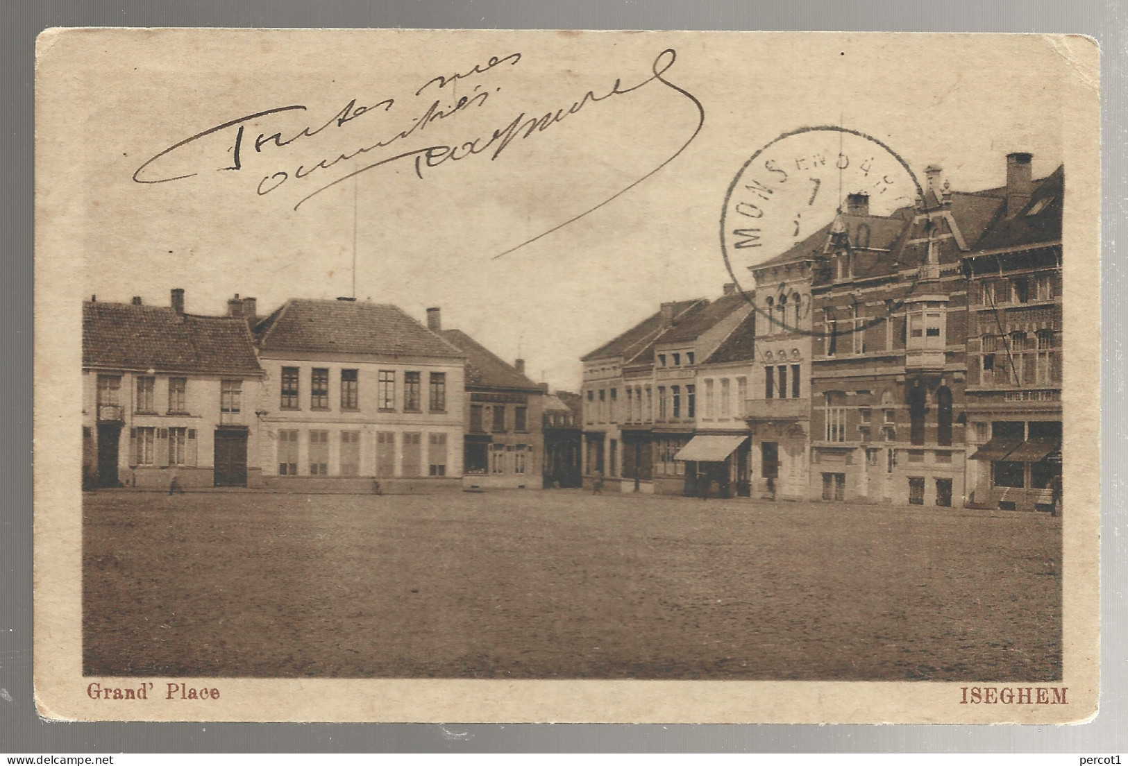 JM02.02 / CPA /   ISEGHEM / LA GRAND ' PLACE - Izegem