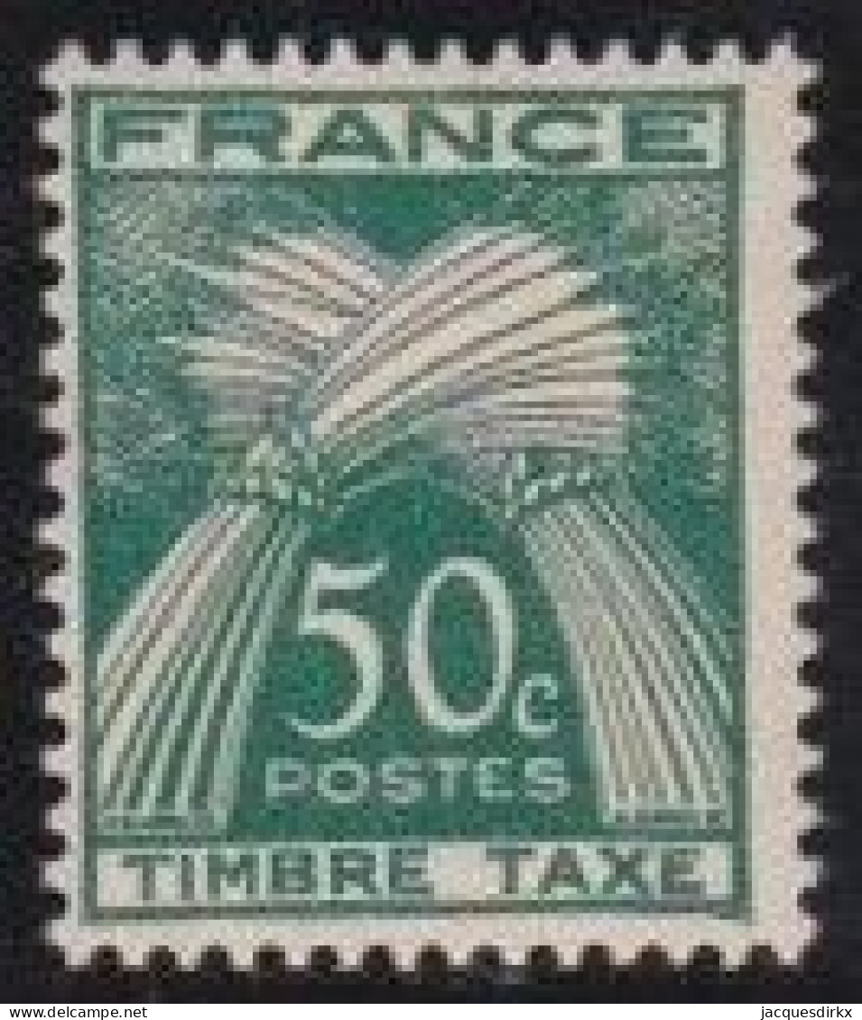 France    .  Y&T   .     Taxe  80       .   **      .    Neuf Avec Gomme Et SANS Charnière - 1859-1959 Nuevos