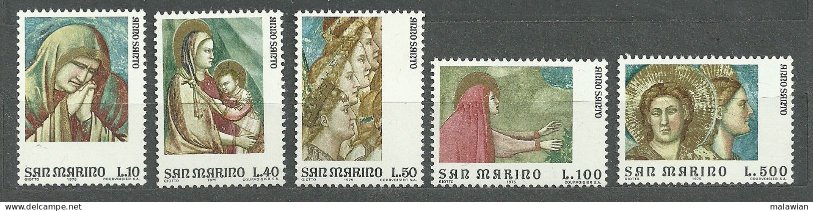 San Marino, 1975 (#1099-03a), Holy Year, Heiliges Jahr, Giotto, Painting, Fresco, Chapel Padua, Giotto, Malerei, Fresko - Paintings
