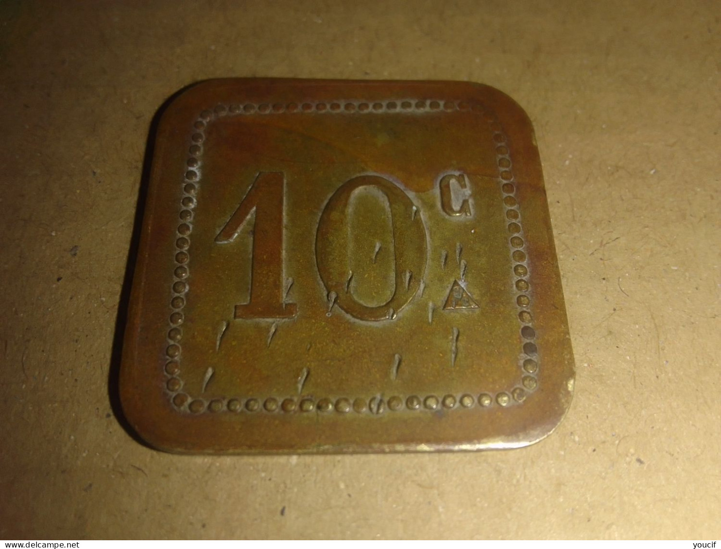 Jeton De Necessite 10 Centimes - Notgeld