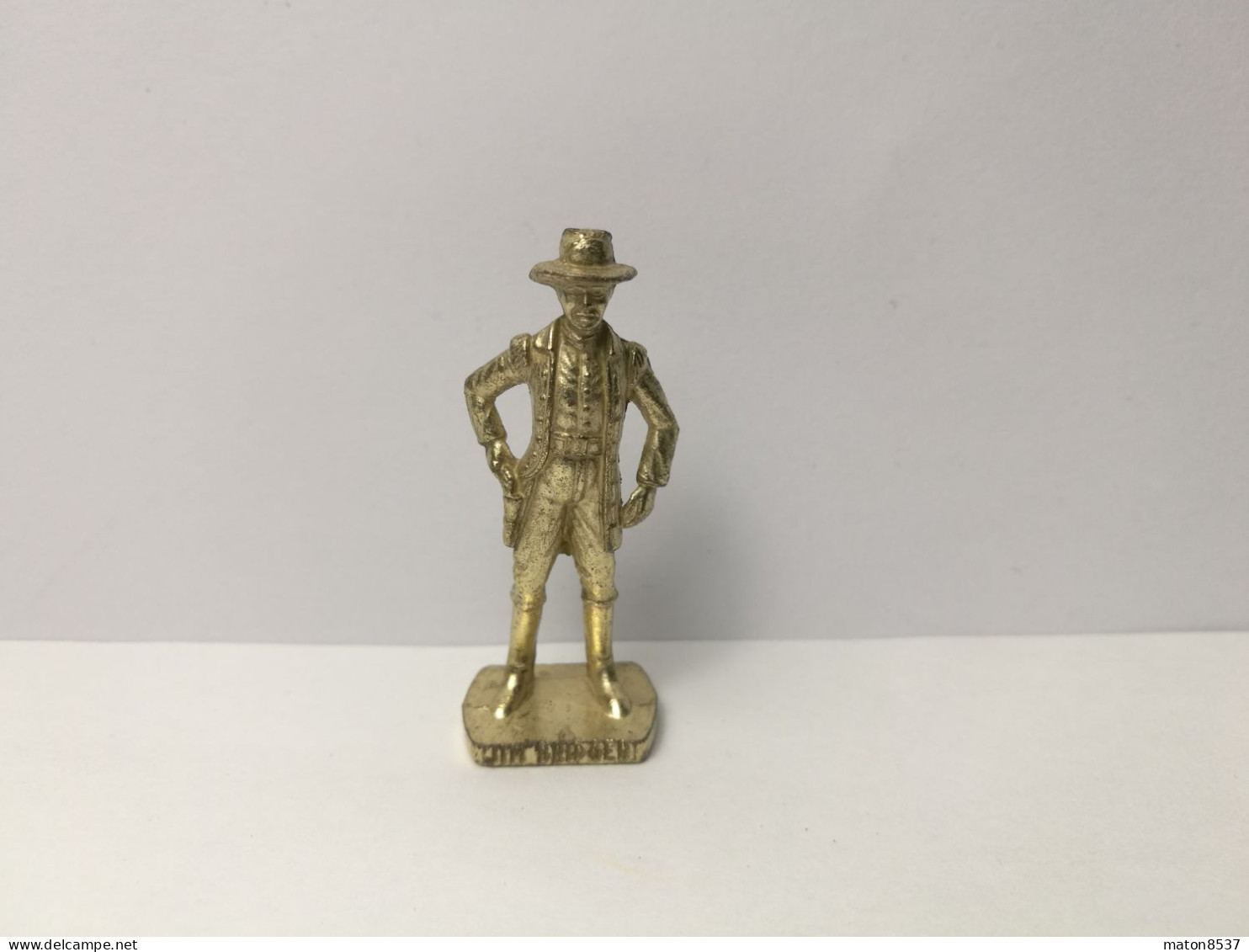 Kinder : K94 N113  Berühmte Westmänner II 1985-93 -  Jim Bridger  - Gold  - Scame - 40mm - 1 - Figurine In Metallo