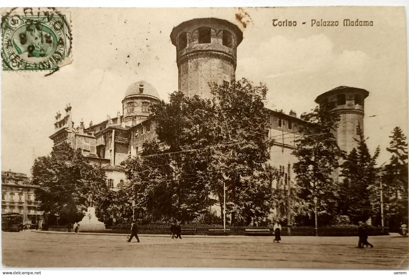 PIEMONTE TORINO 1 PALAZZO MADAMA 4 Formato Piccolo Viaggiata Nel 1912 Condizioni Buone - Palazzo Madama