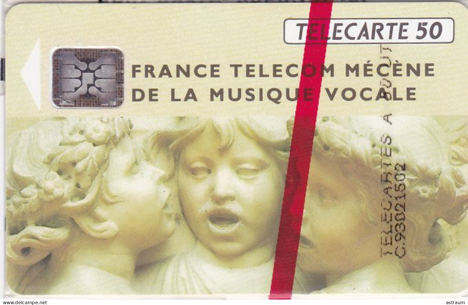 Telecarte Publique F291Aa ( Pas De Trou , N°rouge ) NSB - Musique Vocale - 50 U - Sc5 - 1992 - 1992