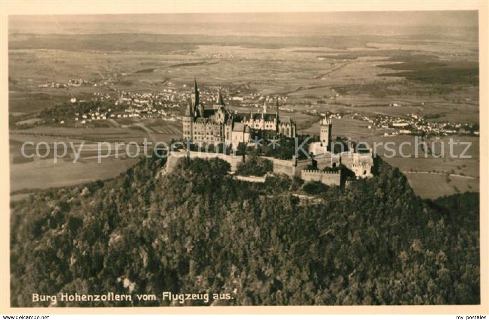 43263013 Hechingen Fliegeraufnahme Mit Burg Hohenzollern Hechingen - Hechingen