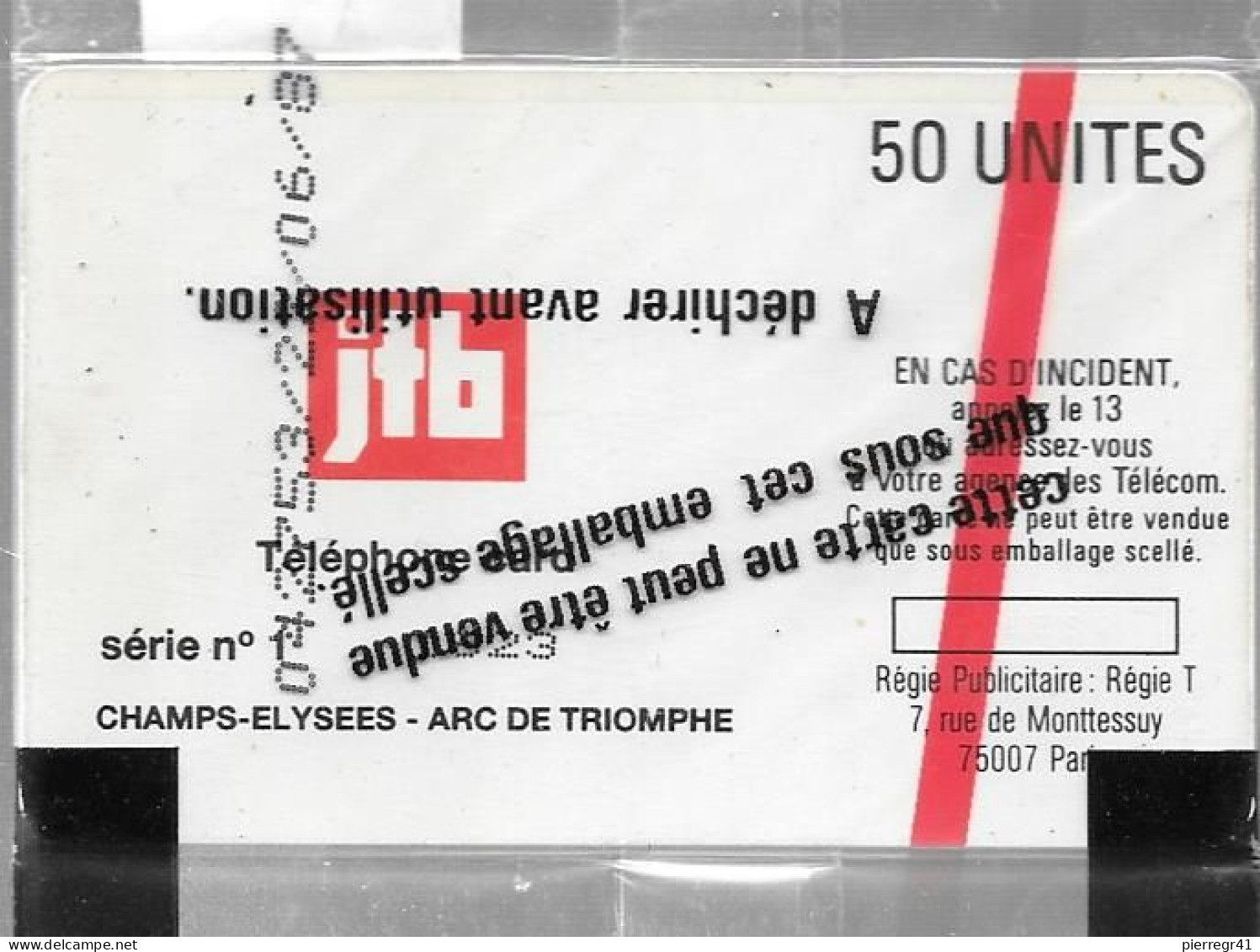 CARTE-PUBLIC-1987-F 01-SO1-50U-JTB-PARIS-4Pe 0305 Env/+ETUI-Encart Et Notice Util En Japonais-NSB/LUXE/RARE - 1987