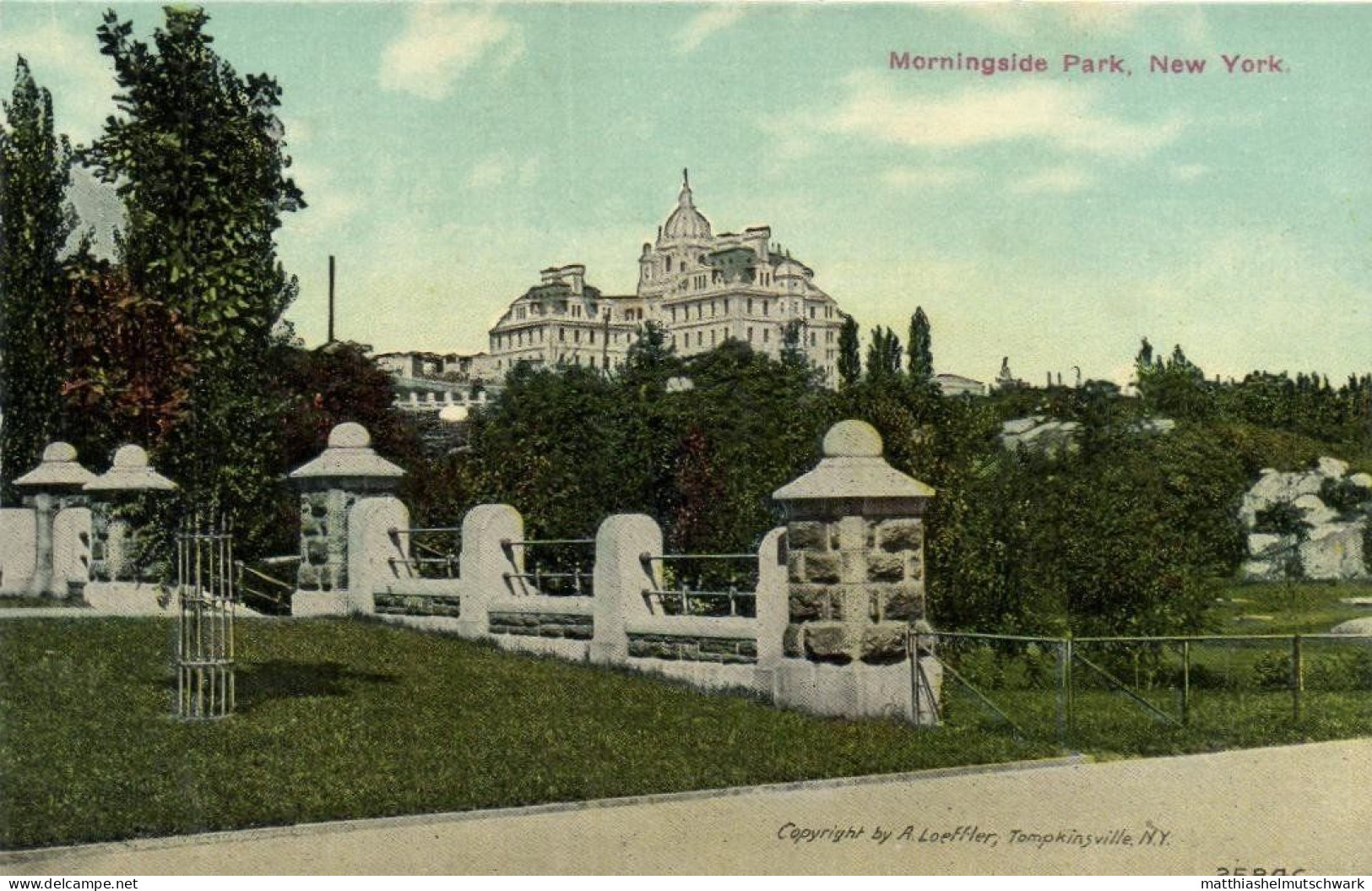 Morningside Park, Verlag A. Loeffler, Tompkinsville, N.Y. - Parcs & Jardins