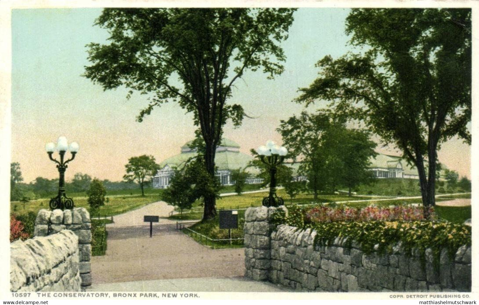 The Conservatory, Bronx Park, Detroit Publishing Co., 10597 - Parcs & Jardins