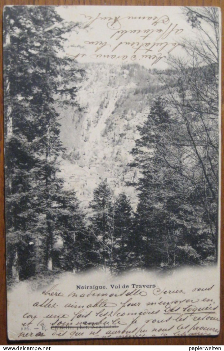 Val-de-Travers Noiraigue (NE) - Vue Generale 1899 - Noiraigue 
