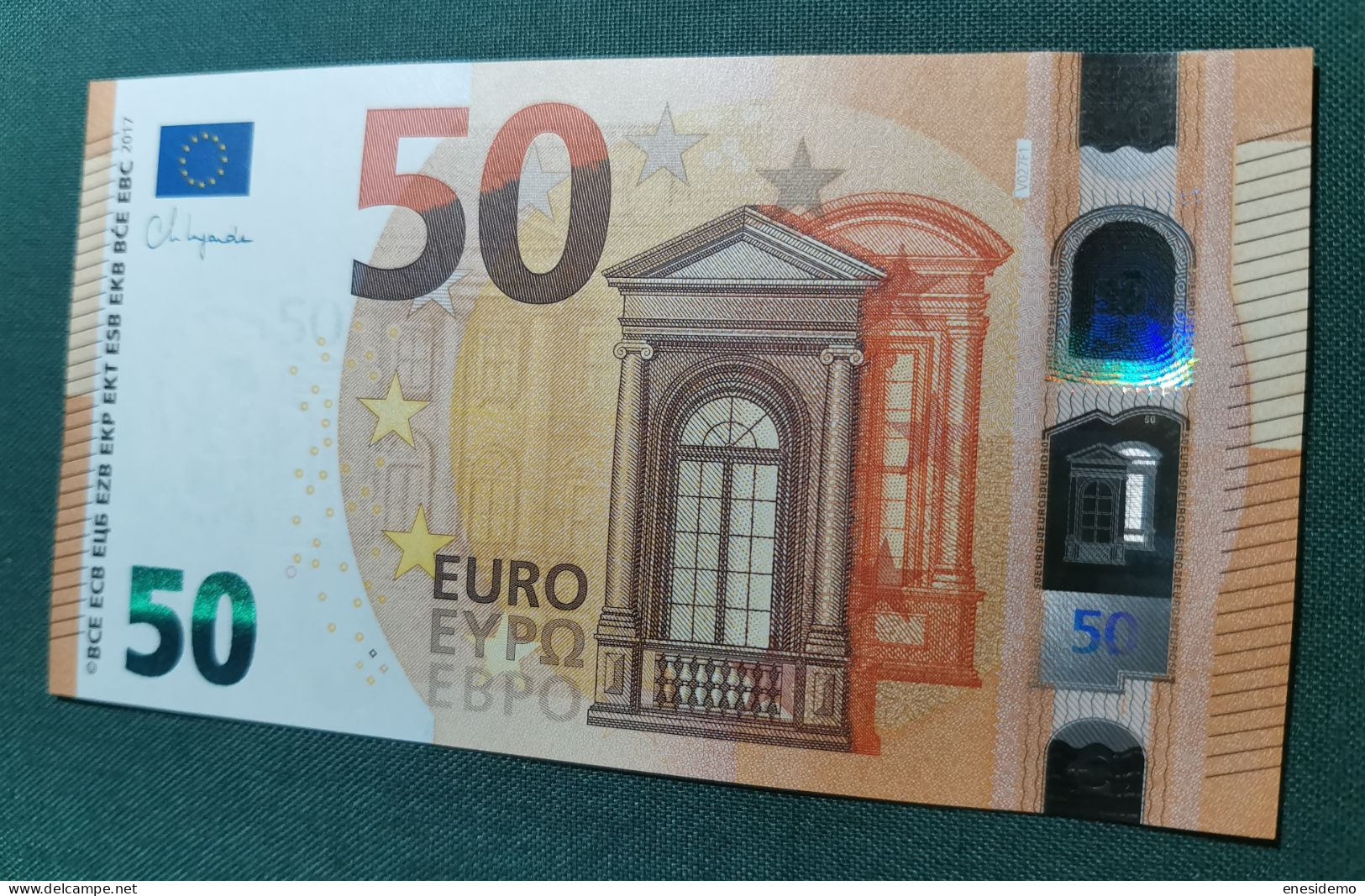 50 EURO SPAIN 2017 LAGARDE V027F1 VC SC FDS NICE NUMBER UNCIRCULATED PERFECT - 50 Euro