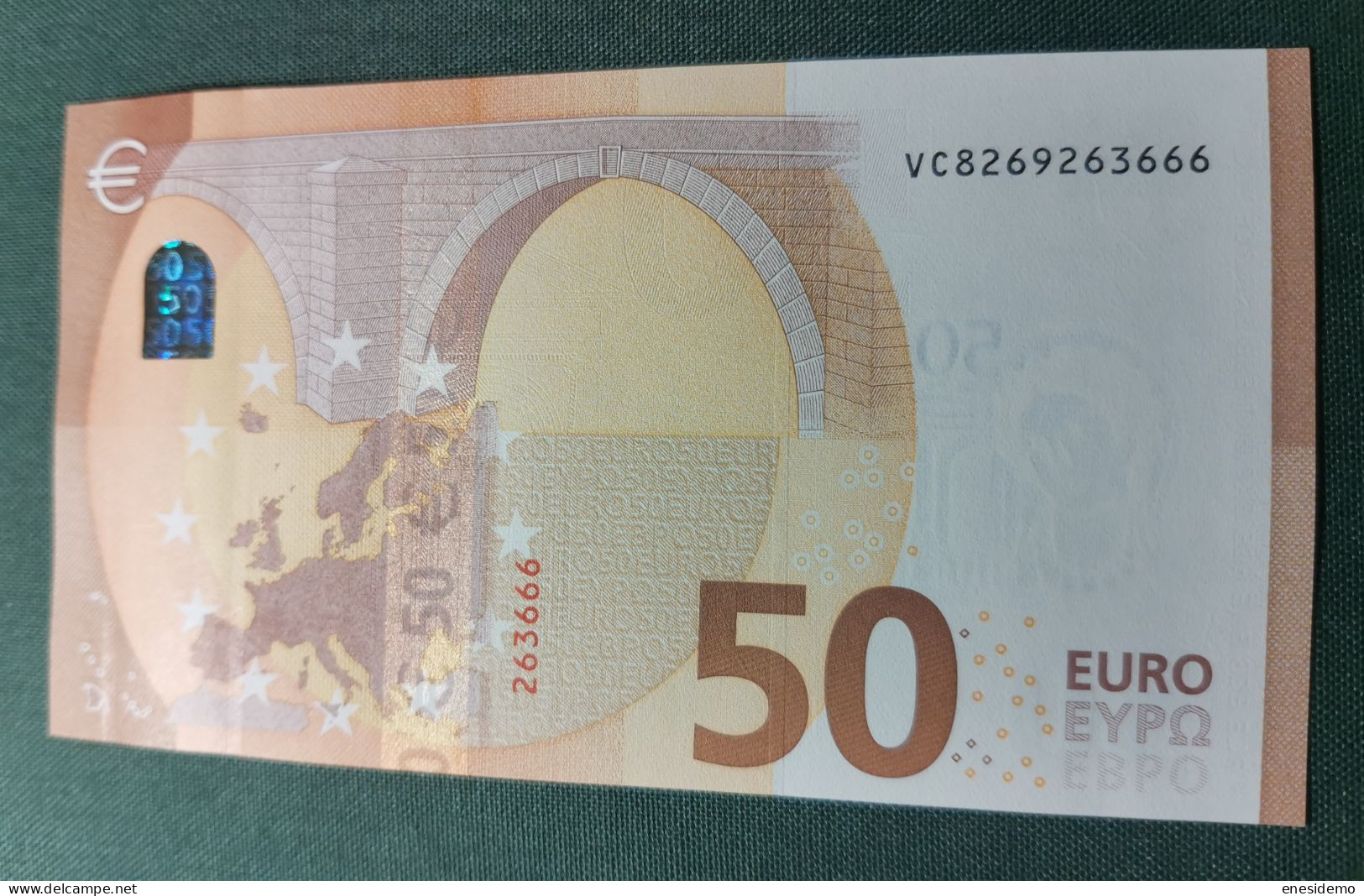 50 EURO SPAIN 2017 LAGARDE V027F1 VC SC FDS NICE NUMBER UNCIRCULATED PERFECT - 50 Euro