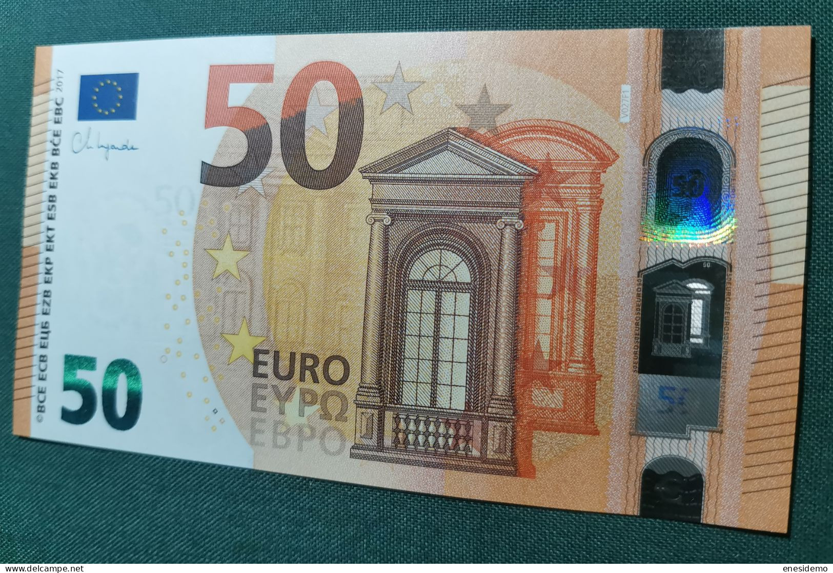 50 EURO SPAIN 2017 LAGARDE V027F1 VC SC FDS NICE NUMBER UNCIRCULATED PERFECT - 50 Euro