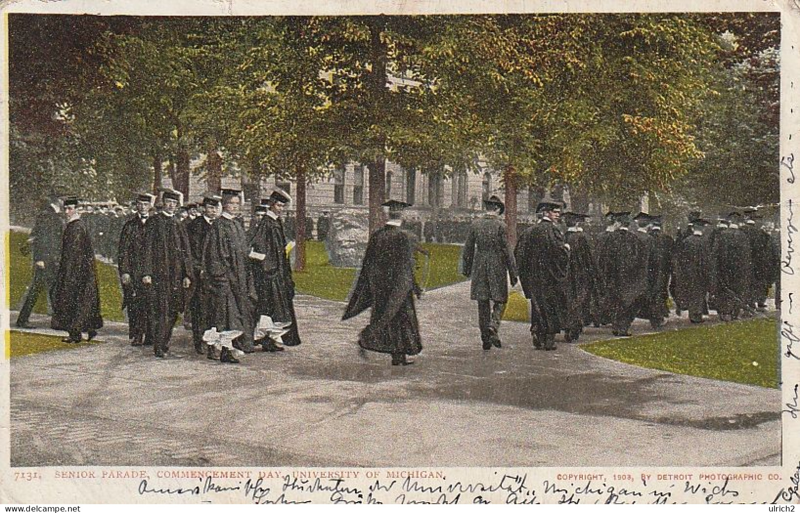 AK Ann Arbor - University Of Michigan - Commencement Day - Senior Parade - 1906 (66327) - Ann Arbor