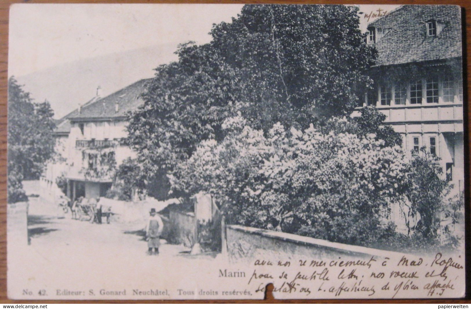 La Tène (NE) - Marin / Hotel Et Pension - Marin