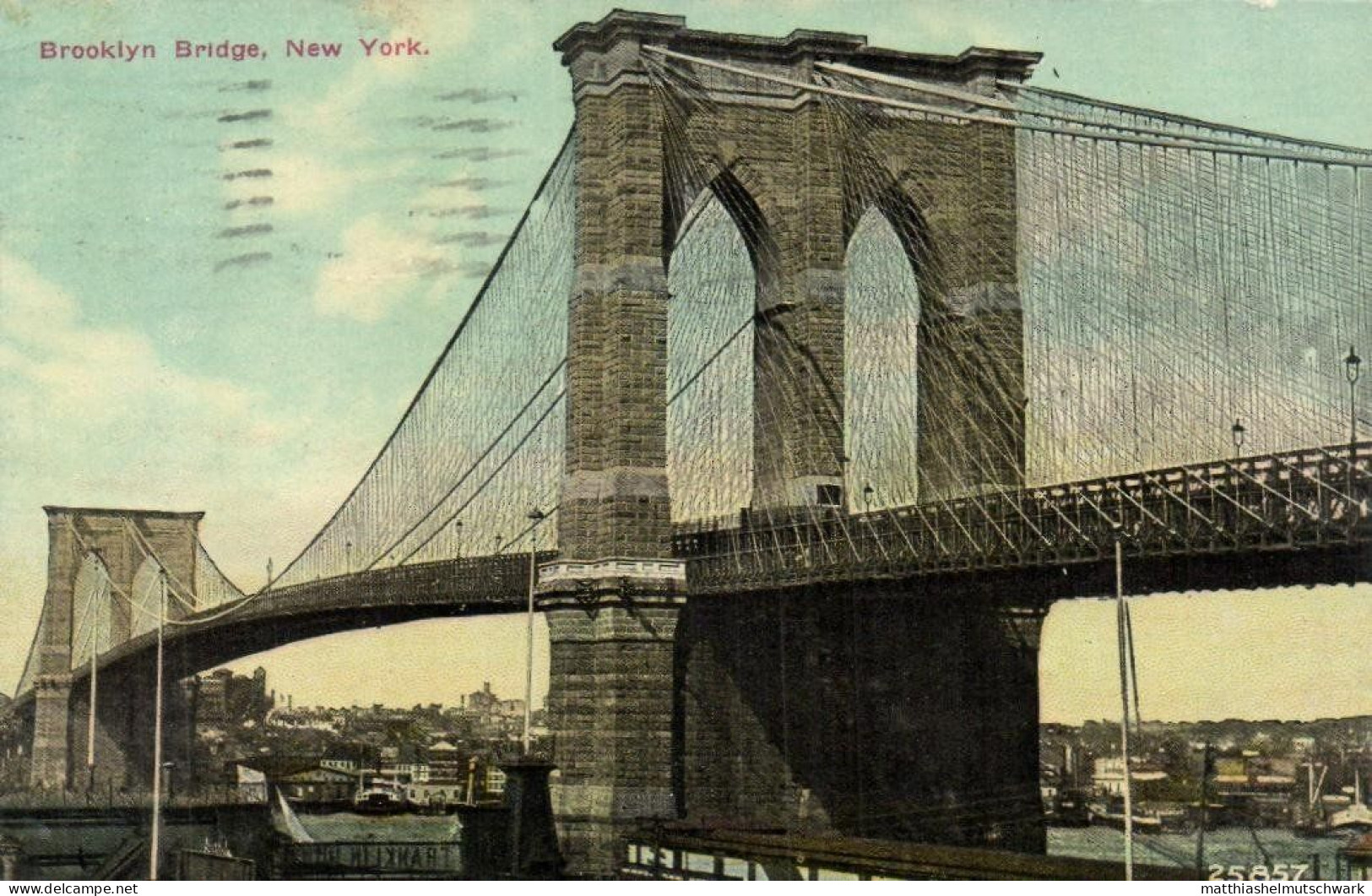 Brooklyn Bridge, New York. 25857 - Ponts & Tunnels