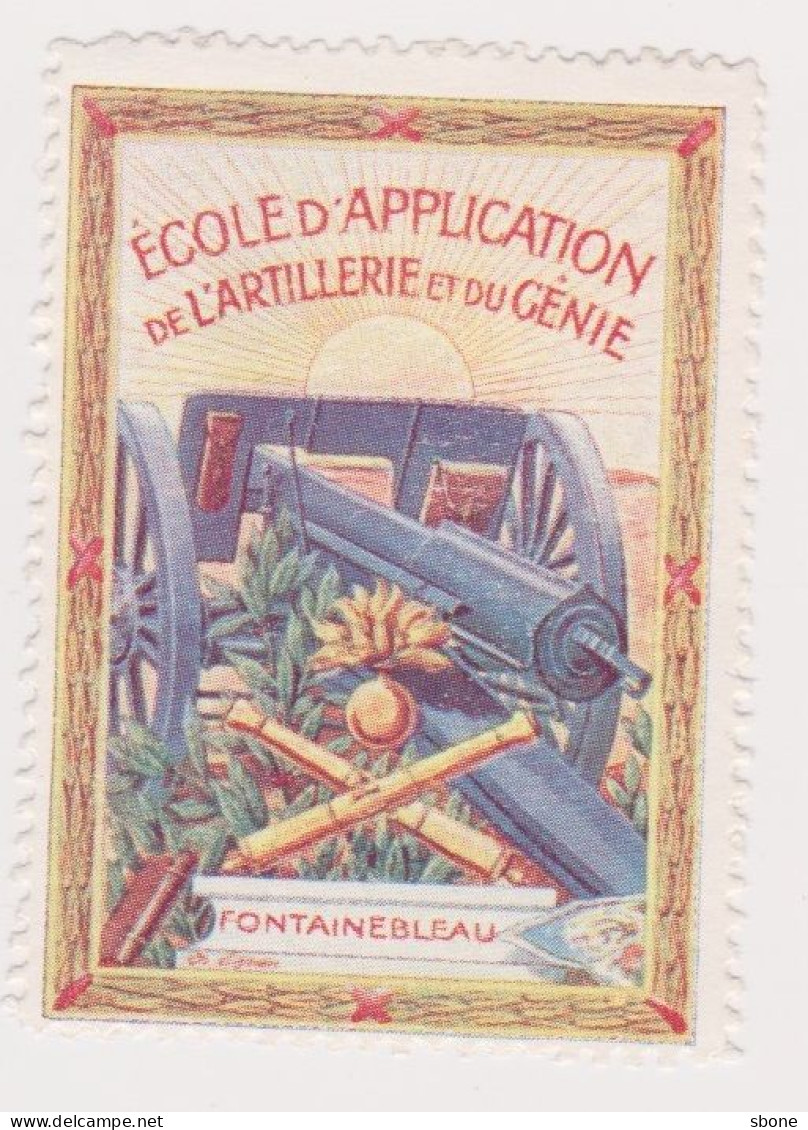 Vignette Militaire Delandre - Ecole D'application De L'artillerie Et Du Génie - Vignettes Militaires