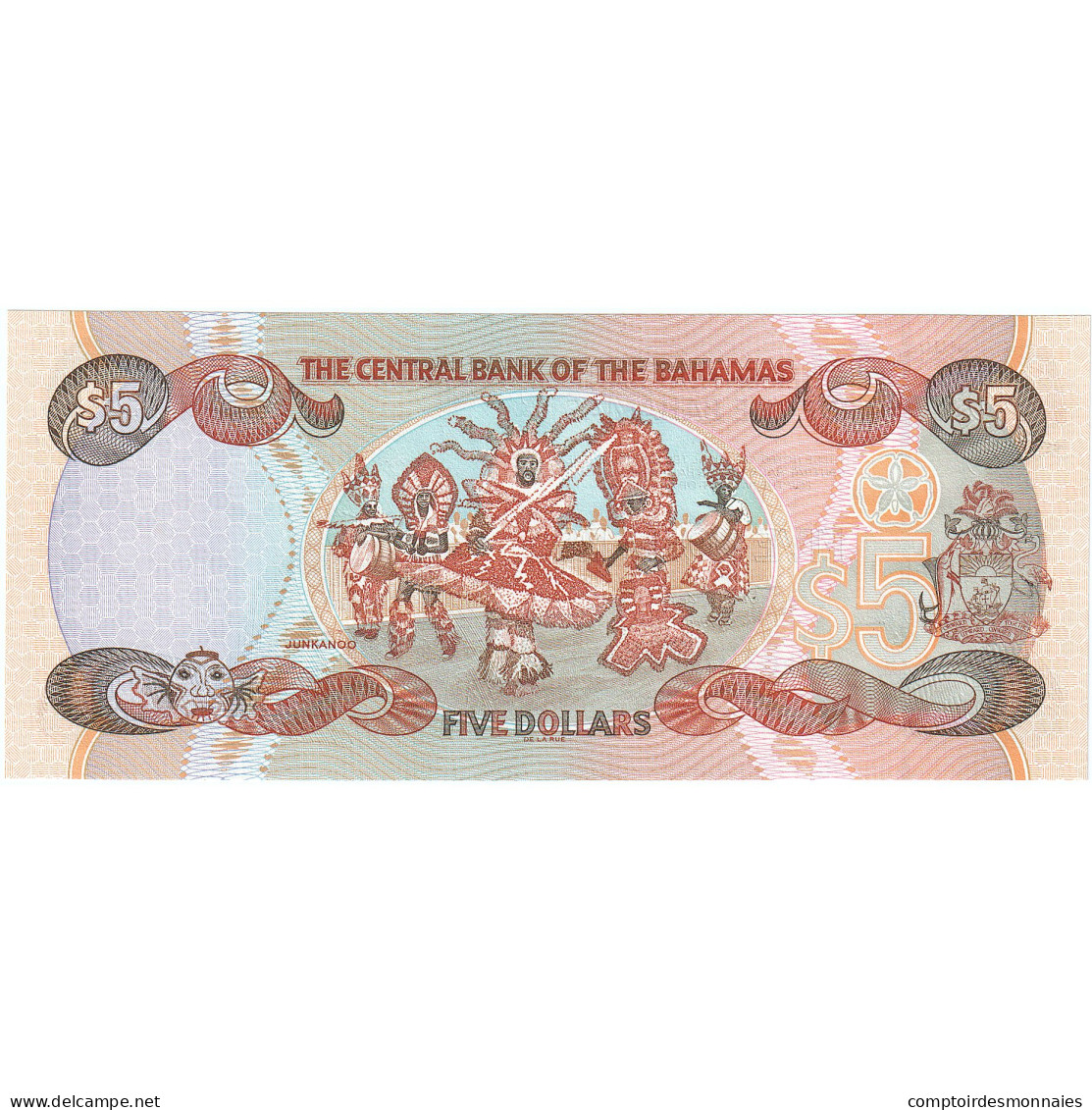 Bahamas, 5 Dollars, 2001, KM:63b, NEUF - Bahamas